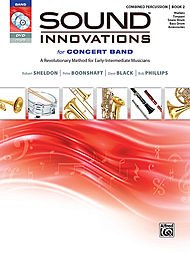 Alfred Sound Innovations for Concert Band Book 2 Combined Percussion Book CD/DVD