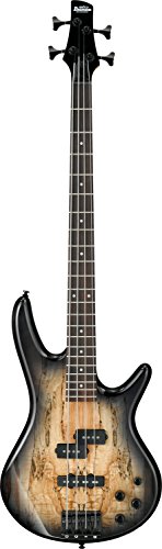 Ibanez GSR200SM 4-String Electric Bass Guitar, GSR4 Maple Neck, Rosewood Fretboard, Natural Gray ...