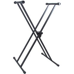 Keyboard Stand X Style Type Adjustable Electronic Piano Organ Rack Double Braced