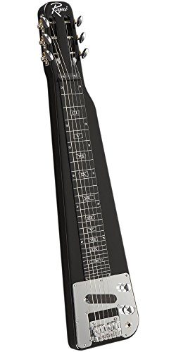 Rogue RLS-1 Lap Steel Guitar with Stand and Gig Bag Metallic Black