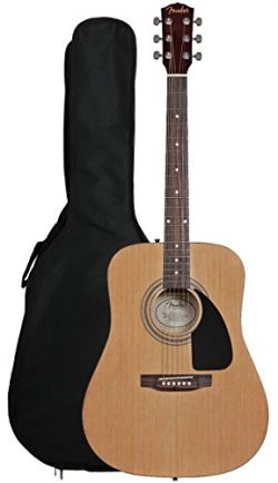 Fender FA-100 Dreadnought Acoustic Guitar with Gig Bag – Natural