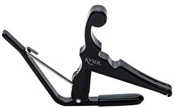 Kyser Quick-Change Capo for banjos, ukuleles, and mandolins – Black