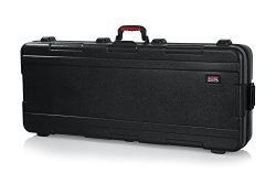 Gator Cases Molded Flight Case for 61-Note Keyboards with TSA Approved Locking Latches and Reces ...