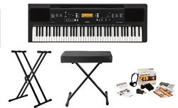 Yamaha PSREW300 76-key Portable Keyboard With Knox Adjustable Stand, Bench & Power Adapter