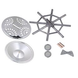 Yibuy Resonator Guitar Kit Bridge Soundhole Cover Resonator Tailpiece Spider bridge Cover Resona ...