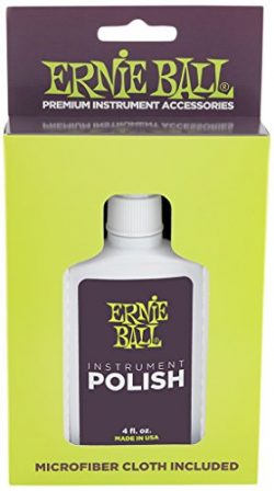 Ernie Ball Instrument Polish with mircofiber cloth