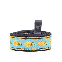 CLOUDMUSIC Pineapple Ukulele Strap with Hook Hawaiian Tropical Design Ukulele Strap no drilling  ...