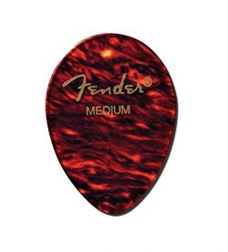 Fender 358 Shape Classic Celluloid Picks (12 Pack) for electric guitar, acoustic guitar, mandoli ...
