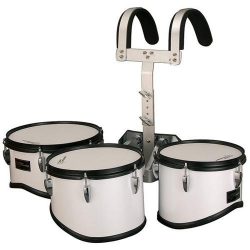 Groove Percussion MTR8012W Marching Trio Tom Tom Set with Vest