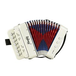 Mugig Accordion Kids Toy Accordion, Sound Toys Ten Keys Solo and Ensemble Instrument, Musical In ...