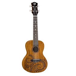 Luna UKETCMAH Tattoo Concert Mahogany Ukulele w/Gig Bag