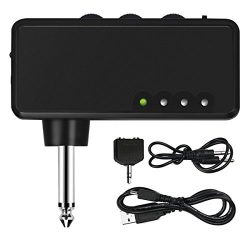 Mini Electric Guitar Amplifier, METALBAY Portable Headphone Amp Amplifier with Rechargeable Batt ...