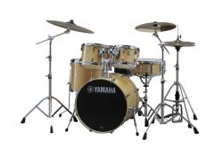 Yamaha Stage Custom Birch 5pc Drum Shell Pack – 20″ Kick, Natural Wood
