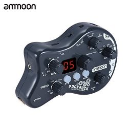 ammoon PockRock Guitar Multi-effects Processor Effect Pedal 15 Effect Types 40 Drum Rhythms Tuni ...