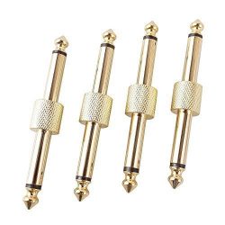 Mr. Power 1/4 Inch Guitar Effect Pedal to Pedal Coulper Connector(4 Pack)