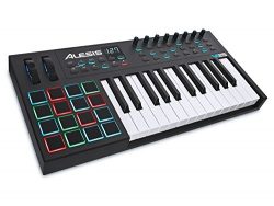 Alesis VI25 | Advanced 25-Key USB MIDI Keyboard & Drum Pad Controller (16 Pads / 8 Knobs / 2 ...