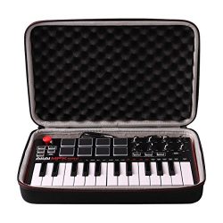 LTGEM Travel Hard Carrying Case for Akai Professional MPK Mini MKII | 25-Key Ultra-Portable USB  ...