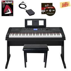 Yamaha DGX-660 Digital Piano – Black Bundle with Furniture Bench, Instructional Book, Aust ...