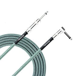 Kinmoku Guitar Instrument Cable 10 FT TS Solid Bass Cable Standard 1/4 Inch Instrument Cable Bra ...