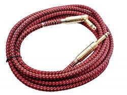 Guitar Cable 10 ft / 3m by JiGMO – For Electric Guitar, Acoustic & Bass Guitars, Violins, Am ...