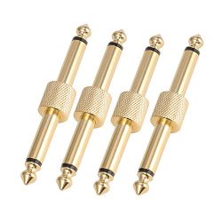 Donner Pedal Coupler 1/4 inch For Guitar Effect Pedal Connector 4 Pack