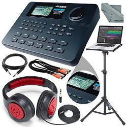 Alesis SR-16 16-Bit Stereo Drum Machine and Platinum Bundle w/ Laptop Stand, Headphones, Cables  ...