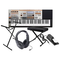 Casio XW-P1 61 Key Performance Synthesizer w/ Bench, Stand, Sustain Pedal, and Headphones