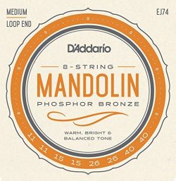 D’Addario EJ74 Phosphor Bronze Mandolin Strings, Medium, 11-40