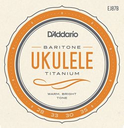 D’Addario EJ87B Titanium Ukulele Strings, Baritone