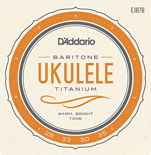 D’Addario EJ87B Titanium Ukulele Strings, Baritone
