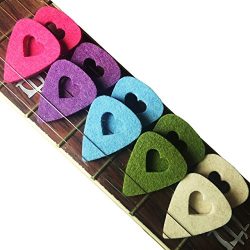 MIBOW Ukulele Picks,Multi-color Felt Picks,Guitar Picks,For Guitar,Bass,Ukulele,Mandolin,Banjo,1 ...