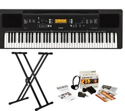 Yamaha PRSEW300 76 Key Portable Keyboard With Knox Adjustable Stand & Power Adapter