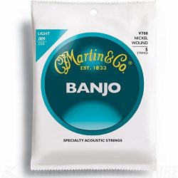 Martin Vega Nickel Wound V700 Banjo Strings Light Gauge – Pack of 1