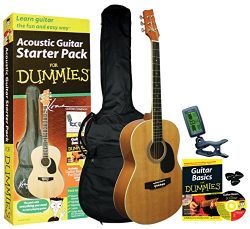 Guitar For Dummies Acoustic Guitar Starter Pack (Guitar, Book, Audio CD, Gig Bag)