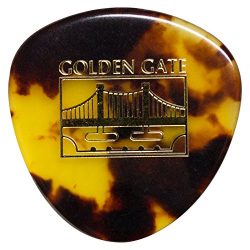 Golden Gate MP-12 Deluxe Tortoise Style Mandolin Pick – Rounded Triangle – Dozen