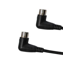 Audio2000’s 5ft. Right Angle 5pin Din Midi Cable with Double Shielded – Adc2051