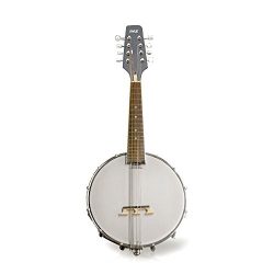 Pyle PBJ20 8-String 23-Inch Total Length Mandolin-Banjo Hybrid with White Jade Tuner Pegs, Rosew ...