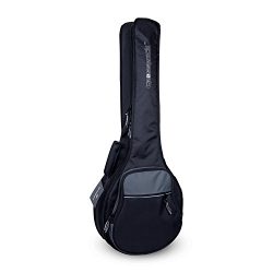 Crossrock CRSG106BJBG Padded Gig Bag for Open Back & Resonator Banjos, Backpack Straps, Blac ...