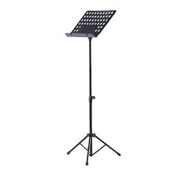 Music Stand Foldable Orchestral Music Stand Flanger 1 Pack – Black