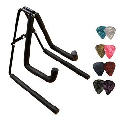 Foldable A-Frame Musical Instrument Stand for Ukuleles, Mandolins or Violins, with 8 pcs Picks