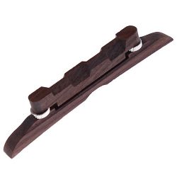 Kmise A1365 MTL-02 Mandolin Bridge 114mm Adjustable Compensated Rosewood