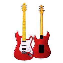 Mugig Electric Guitar 39 Inches, with Two Single-coil and One Humbucker Pickups, Glossy Surface  ...