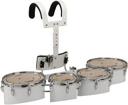 Sound Percussion Labs Birch Marching Quads with Carrier 8 in.,10 in.,12 in.,13 in. White