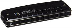 Suzuki HA-20-D Promaster Hammond Professional 10-Hole Diatonic Harmonica, Key of D