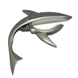 Pakala66 Shark Capo Guitar Capo Shark Zinc Alloy Spring Capo for Acoustic and Electric Guitar (M ...