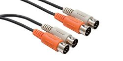 Hosa MID-203 Dual 5-pin DIN to Dual 5-pin DIN Dual MIDI Cable, 9.8 feet