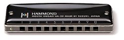 Suzuki HA-20-C Promaster Hammond Professional 10-Hole Diatonic Harmonica, Key of C