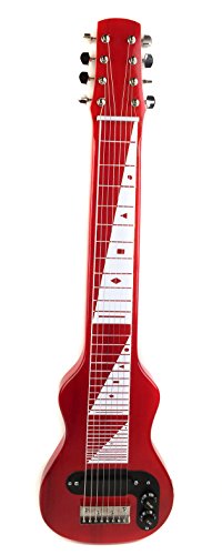 Joe Morrell Pro Series Poplar Body 8-String Lap Steel Guitar – Transparent Red Finish USA