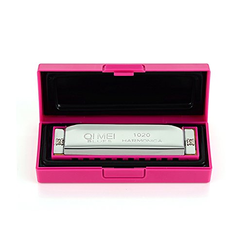 Yodel Baby Child Beginners Girls Pink Toy 10 Tremolo Hole Harmonica C polyphony Tone Harmonica B ...