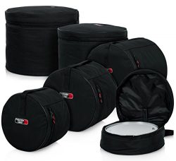 Gator Cases GP-STANDARD-100 Padded Nylon Bag, 5 piece Set for Standard Drum Kits